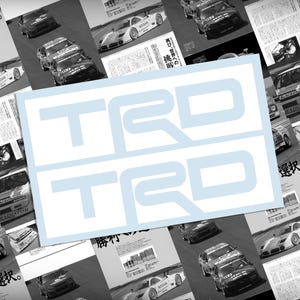 TRD Toyota Racing Development Vinyl Sticker 2 pack, Vinyl Sticker Decal, Small Sticker, Jdm sticker, Car Graphic.