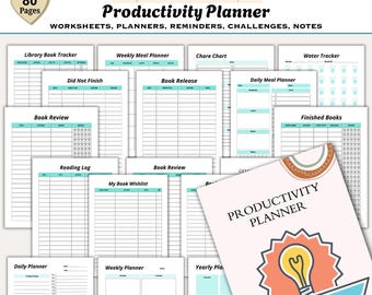 Productivity Planner: Daily Organizer & Goal Setting (Digital Download)
