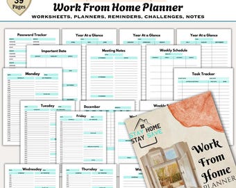 Work From Home Planner: Daily Organizer (Digital Download)