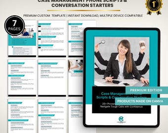 Case Management Phone Scripts: Social Worker Client Engagement Toolkit (PDF Guide)