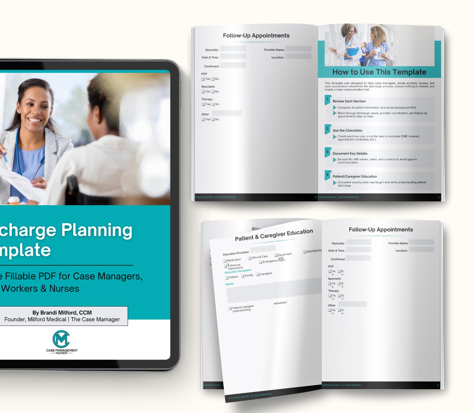 Hospital Discharge Planning Template: Medical PDF Worksheet - Etsy