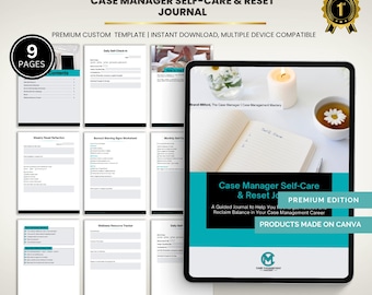 Self-Care Journal for Case Managers: Wellness & Reflection (PDF Format)