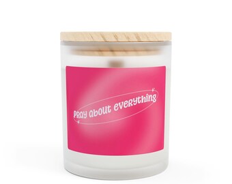 Bougie spirituelle givrée