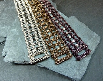 RAWmantic Lace (beaded bracelet)/ PDF file