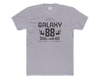 Galaxy 88 School of Hard Rock Unisex Cotton Crew Tee, Music T-Shirt, Vintage Style Shirt, Concert Apparel, Gift for Music Lovers