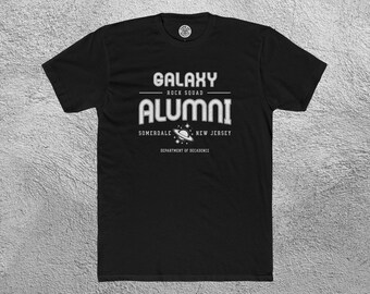 Galaxy Alumni Crew Tee, White Somerdale NJ loudest legacy lives on in this retro certified rock squad shirt