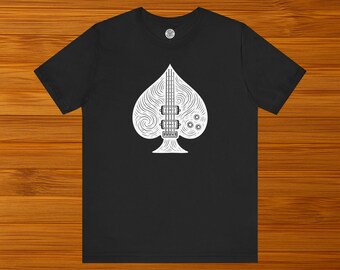 Bass of Spades Unisex T-Shirt - Music Lover Gift, Rock Band Graphic Tee, Casual Concert Outfit
