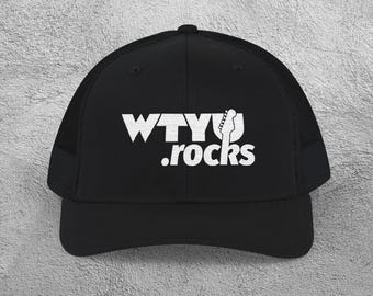 WTYU.rocks Trucker Hat - Classic Snapback with Mesh Back for Rockers, Roadies & Rebels