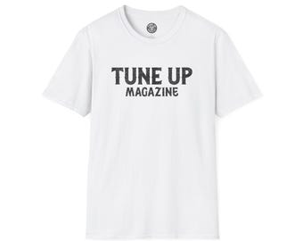 Tune Up Magazine Unisex Softstyle T-Shirt, Music Lover Tee, Vintage Style Shirt, Graphic Tee, Gift for Musicians, Casual Wear