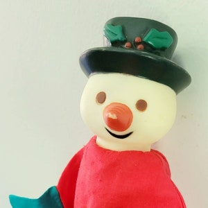 RARE Snowman Hand Puppet, Holiday Decoration Kitsch