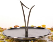 Mad Men Style Candy Nut Dish Chrome Very STYLISH Mid Century Piece