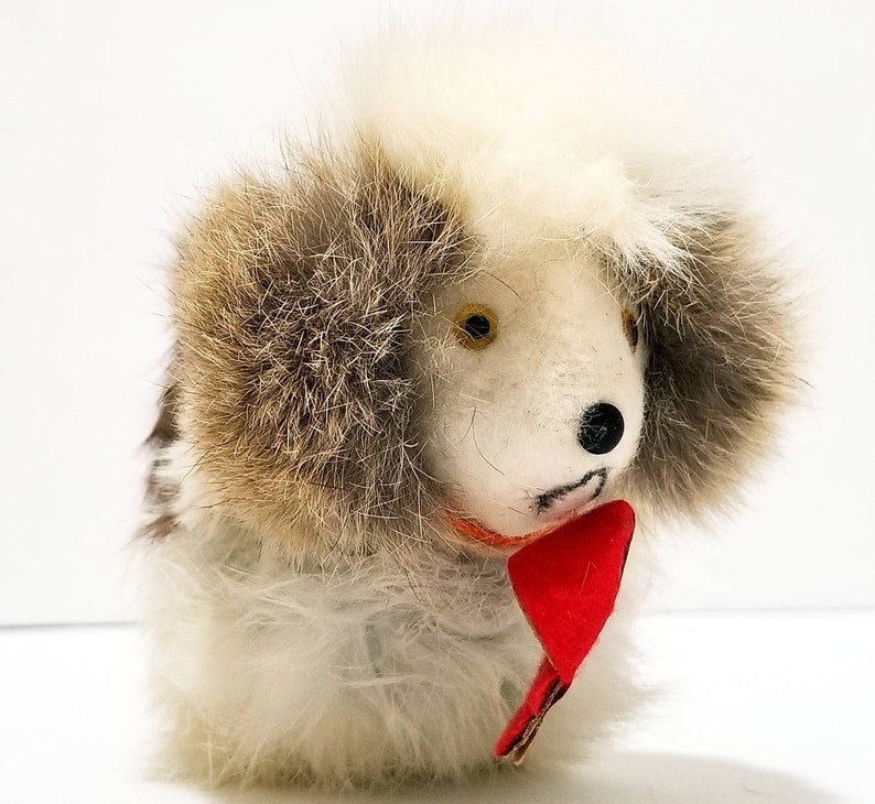 Vintage Wind up Jumping Dog Made in Japan Real Fur Kitsch 50s Etsy