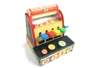 Vintage Fisher Price 1960 Number 972 Cash Register
