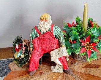 Vintage Clothtique 1988 Possible Dreams Overworked Napping Santa Christmas Whimsical Decor #713043