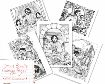 Páginas para colorear de Jesús