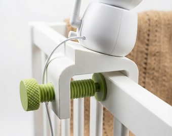 Supporto Flessibile Per Baby Monitor HelloBaby HB50 – Staffa Regolabile Per Telecamera, Fissaggio Morbido A Culla, Senza Fori - 2