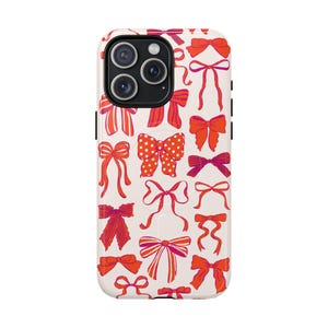Stylish MagSafe Coquette Bow Pattern iPhone Case | Magnetic Case | Cute MagSafe Case