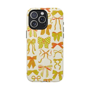 Stylish MagSafe Coquette Bow Pattern iPhone Case | Magnetic Case | Cute MagSafe Case