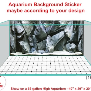 Aquarium Background Poster Sticker Decoration Aquarium Background Sticker maybe according to your design