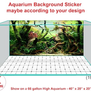 Aquarium Background Poster Sticker Decoration Aquarium Background Sticker maybe according to your design