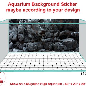Aquarium Background Poster Sticker Decoration Aquarium Background Sticker maybe according to your design