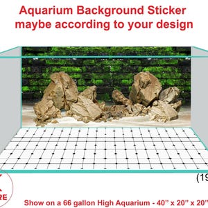 Aquarium Background Poster Sticker Decoration Aquarium Background Sticker maybe according to your design