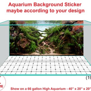 Aquarium Background Poster Sticker Decoration Aquarium Background Sticker maybe according to your design