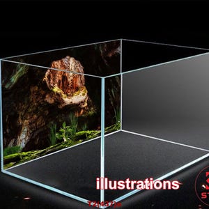 Polyester fish tank glass backdrop, fish tank background, fish tank decoration, aquatic rock style