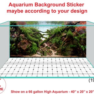 Aquarium Background Poster Sticker Decoration Aquarium Background Sticker maybe according to your design