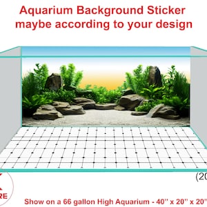 Aquarium Background Poster Sticker Decoration Aquarium Background Sticker maybe according to your design