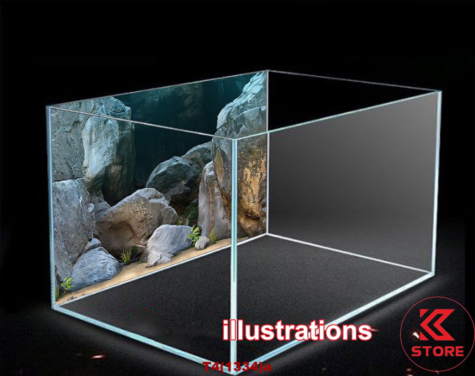 3D Aquarium Background Sticker Waterproof Fish Tank Vinyl Decal - Etsy