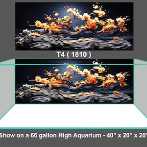 Polyester Aquarium Tank Glass Backdrop, background for tank aquarium , decor tanks fish