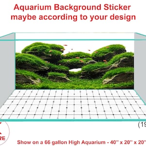 Aquarium Background Poster Sticker Decoration Aquarium Background Sticker maybe according to your design