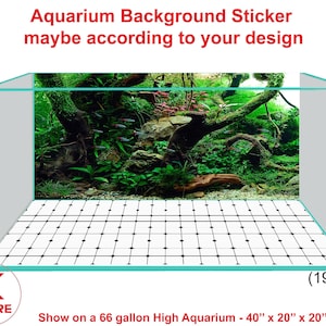Aquarium Background Poster Sticker Decoration Aquarium Background Sticker maybe according to your design