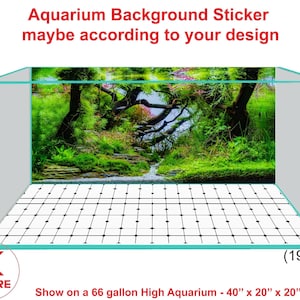 Aquarium Background Poster Sticker Decoration Aquarium Background Sticker maybe according to your design