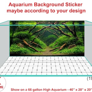 Aquarium Background Poster Sticker Decoration Aquarium Background Sticker maybe according to your design