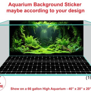 Aquarium Background Poster Sticker Decoration Aquarium Background Sticker maybe according to your design