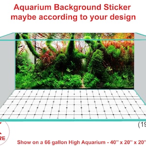 Aquarium Background Poster Sticker Decoration Aquarium Background Sticker maybe according to your design