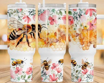 Honey bee 40 oz tumbler