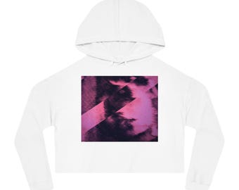 Frightened Cropped Hooded Sweatshirt