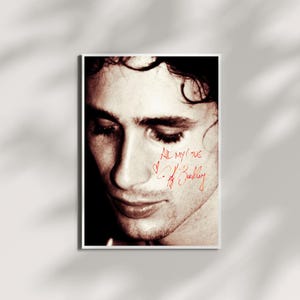 Jeff Buckley Poster, Jeff Buckley, Jeff Buckley Gift, Jeff Buckley Autograph, Album Poster, Lover You Should&#39;ve Come Over, Wall Art, Vintage