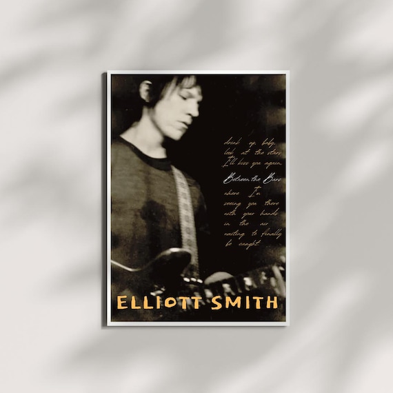 Elliott Smith between the Bars Song Poster - 90s Music Print - Canada