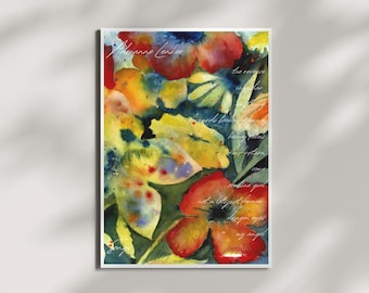 Adrianne Lenker Songs Poster: Floral Album Art Print