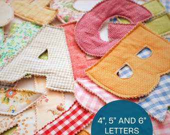 Soft Fabric Letters PDF Sewing Pattern