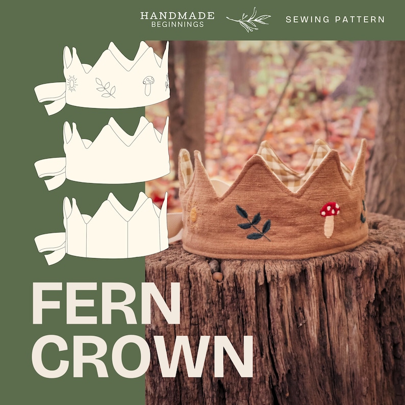 Basic Crown Pattern Soft Kids Crown PDF Sewing Pattern - Etsy