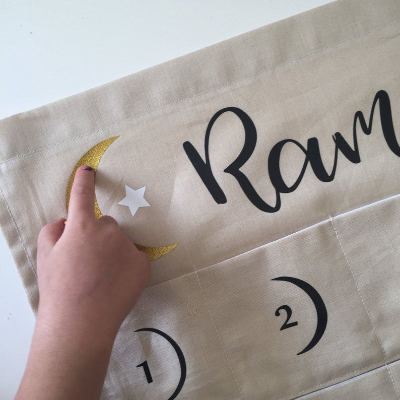 Lunar Ramadan Pocket Calendar Sand MADE TO ORDER Etsy