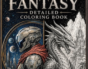 101 Page Sci-Fi Fantasy Coloring Book PDF