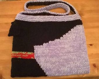 Greyhound Silhouette Bag Knitting Pattern Download