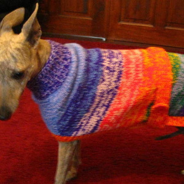 Knitted Whippet Coat knitting pattern Download