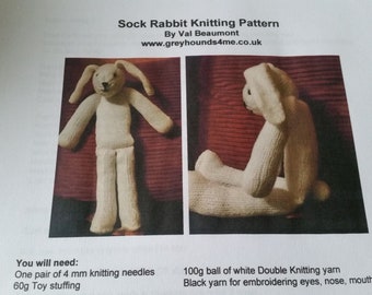 Sock Rabbit knitting pattern digital download